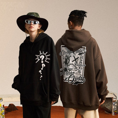 "Over Worked" Unisex Men Women Streetwear Graphic Hoodie Daulet Apparel