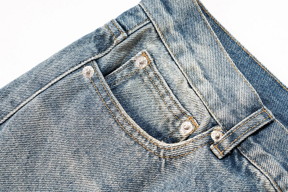 Streetwear Y2k Pantalones Hombre Washed Baggy Flare Jeans Unisex Straight Frayed Casual Denim Trousers Oversized Cargo Pants Street King Limited