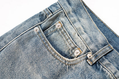 Streetwear Y2k Pantalones Hombre Washed Baggy Flare Jeans Unisex Straight Frayed Casual Denim Trousers Oversized Cargo Pants Street King Limited