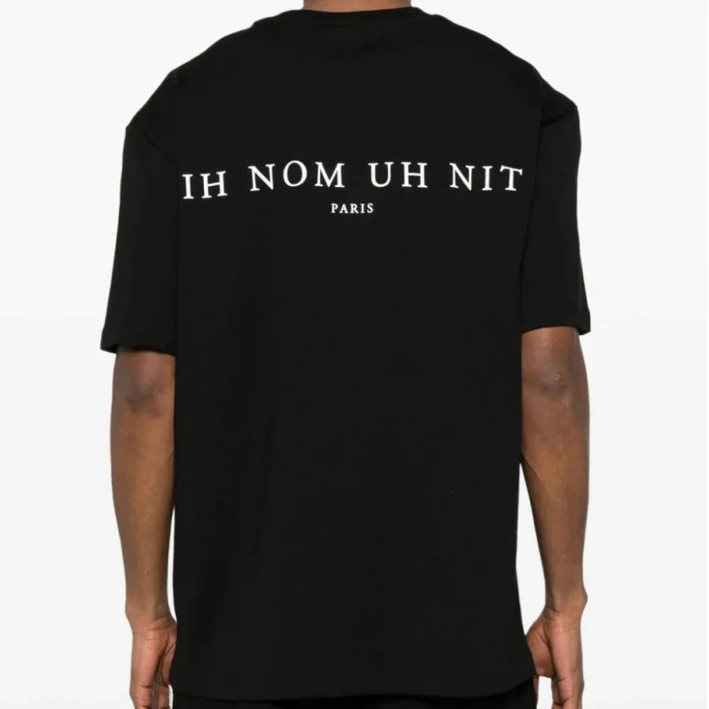 2024ss New IH NOM UH NIT T-shirt Masked Gold Necklace Printing Men Woman Good Quality Chaopai Top Tees Street King Limited