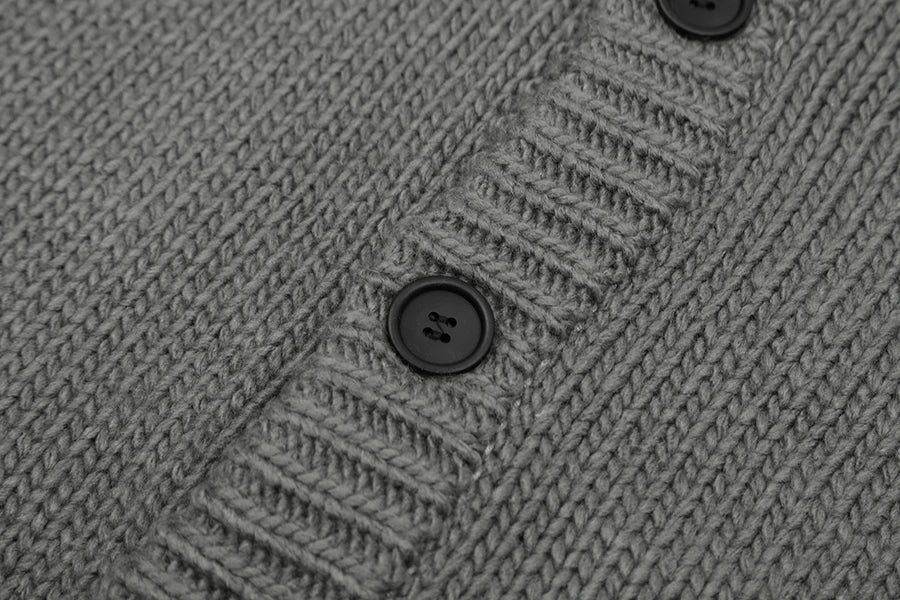 New 2023 Men Luxury Legacy Winter Grey Button Gentleman Knit Casual Sweaters Cardigans Coats US Size High Quality #672 Street King Limited