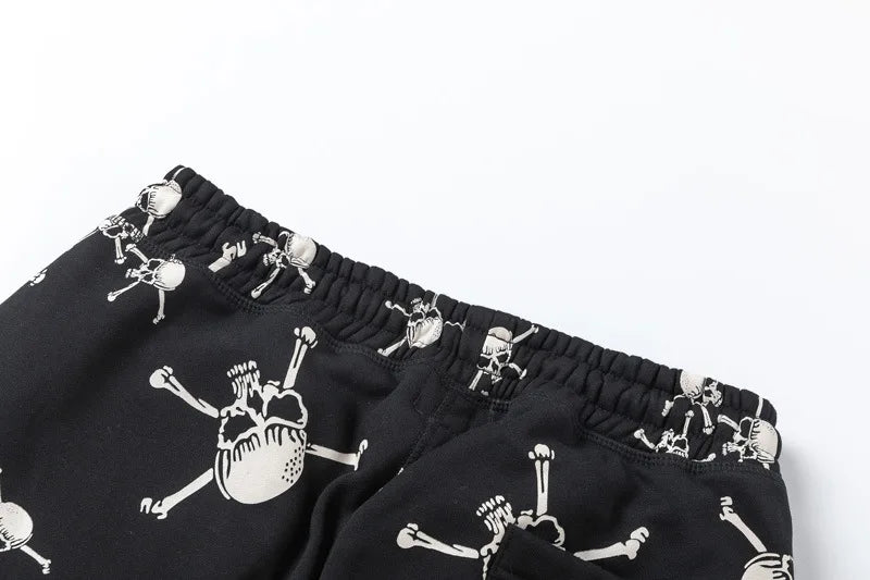 new 2023 hot luxury men classic skull head black saint comfortable cotton parkour sweat casual pants sweatpants 710 relaxed fit joggers