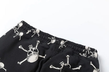 new 2023 hot luxury men classic skull head black saint comfortable cotton parkour sweat casual pants sweatpants 710 relaxed fit joggers