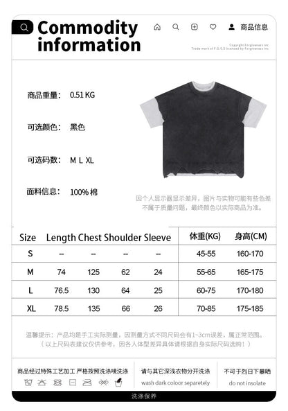 Color blocking double layered shirt Street King Limited