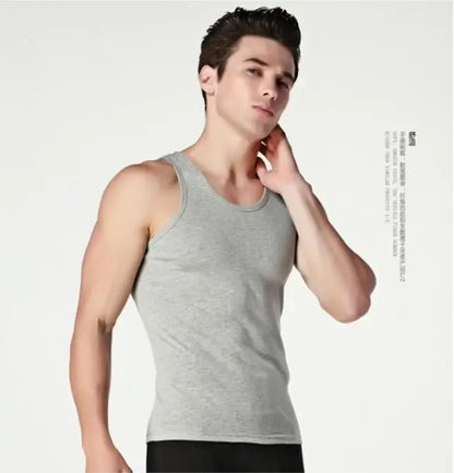 Hot Sale 3pcs / 100% Cotton Mens Sleeveless Tank Top Solid Muscle Vest Undershirts O-neck Gymclothing Tees Whorl Tops Street King Limited