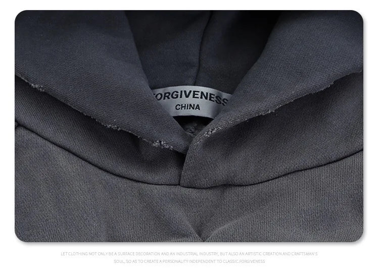 Stitching deconstructed gradient dyed heavy hoodie Street King Limited