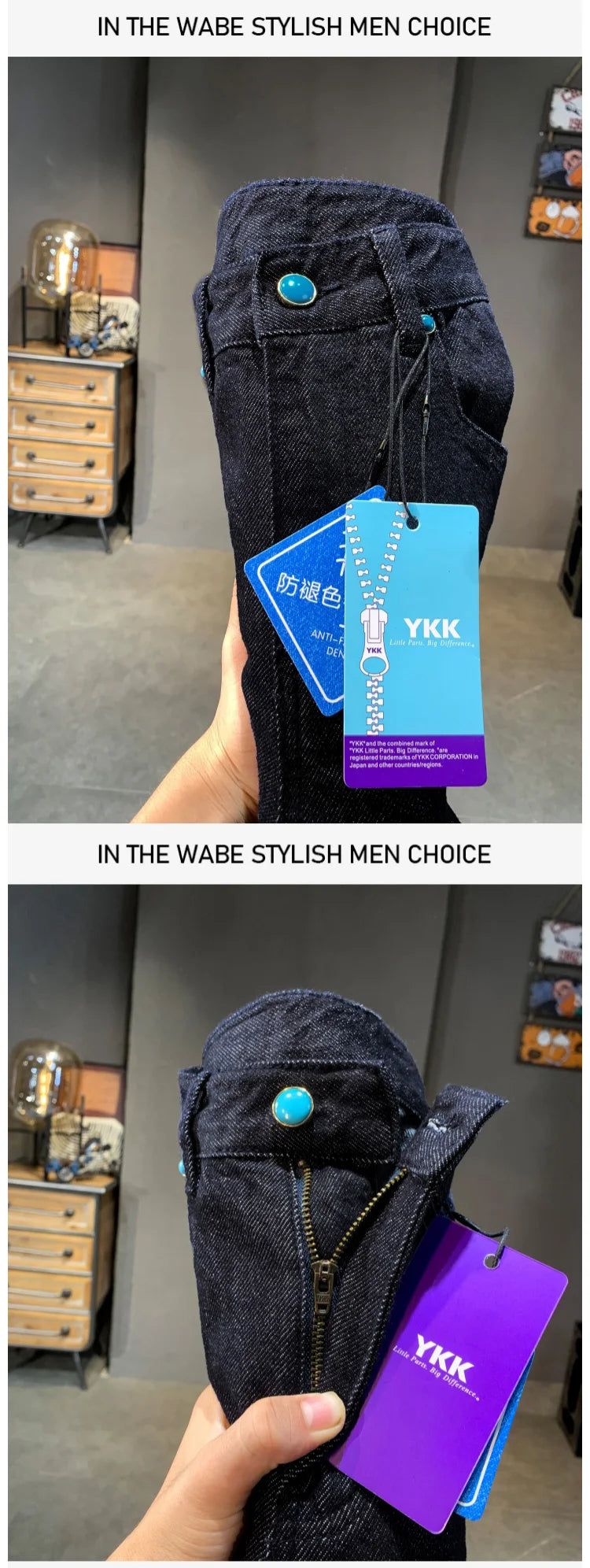 men denim streetwear fashion brand hip hop loose casual wide leg cargo harem jeans pant cityboy y2k baggy jeans trousers unique cargo style 1789