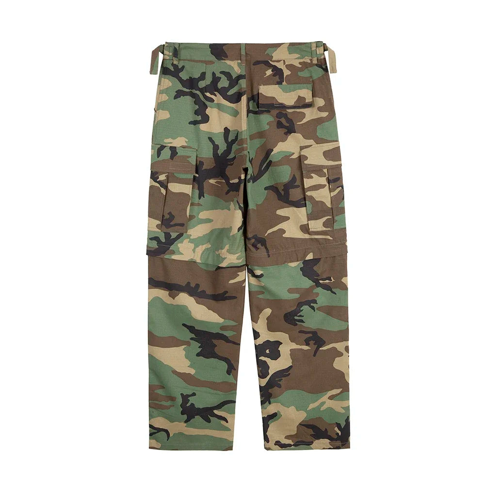 y2k knee detachable multi pockets camouflage cargo pants mens streetwear patchwork baggy overall ropa hombre oversized trousers unique cargo style 2400