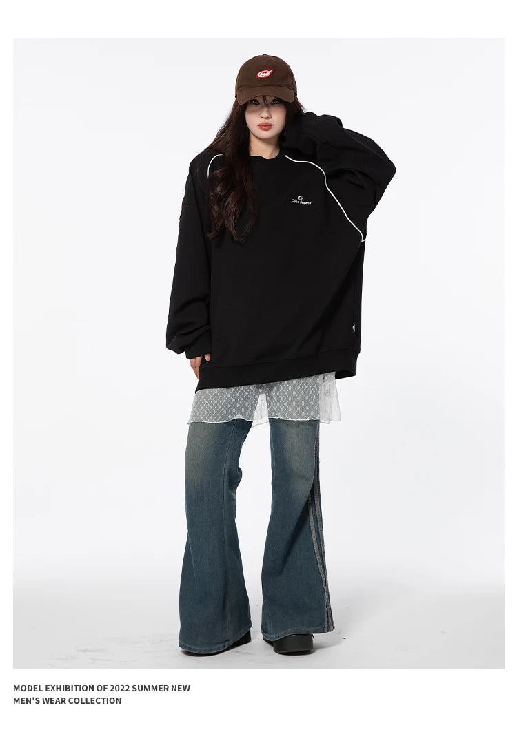 2025 Spring Autumn Sweatshirt Men Women Streetwear Fashion Loose Casual Pullover Hoodies Sweatshirts Tops Street King Limited