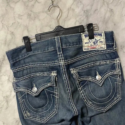 harajuku y2k new true religion high waist super t bootcut flared jeans street denim pants high waist straight leg wide leg jeans ripped baggy denim