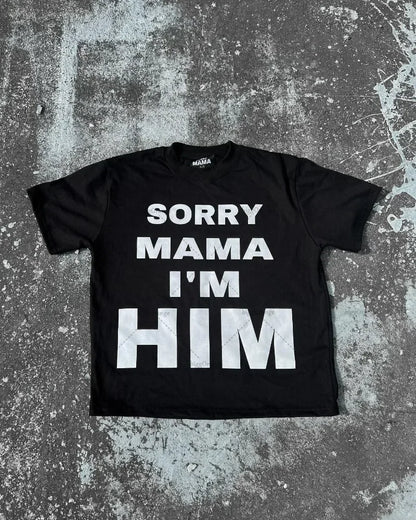 American fashion trend brand letter pattern oversized T-shirt men's Y2K streetwear loose round neck short-sleeved couple style Street King Limited