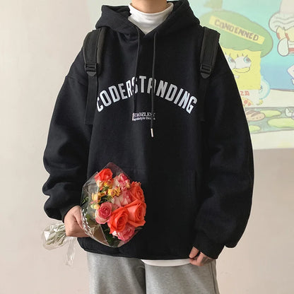 Autumn Men's Letter Design Printed Pullovers Hoodies Y2K Vintage Streetwear Hoody Sweatshirts Casual Fleece Oversize Hoodie Street King Limited