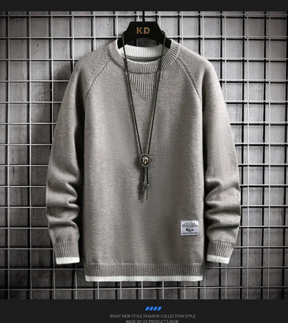 Brand Clothing Men Winter High Quality Knitted Sweaters/Male Slim Fit Solid Color Round Neck Pullover Man Casual Sweaters 3XL Street King Limited