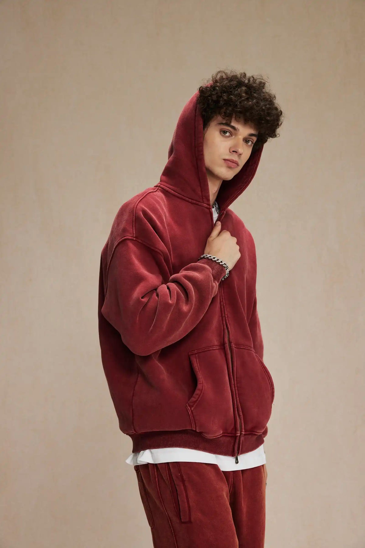 Batik fleece zippered hoodie Street King Limited
