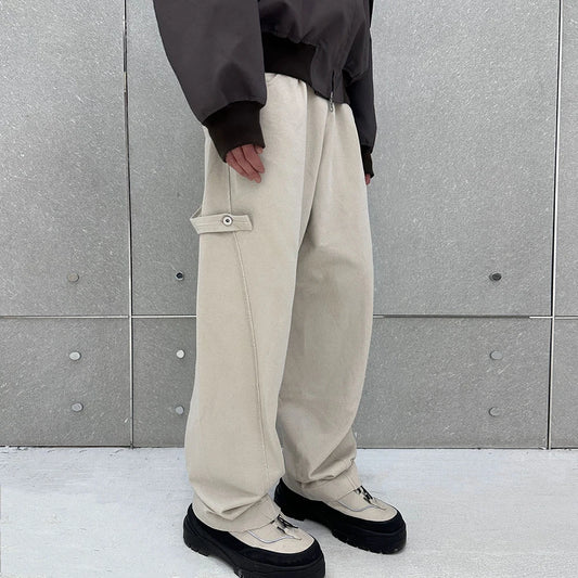 Streetwear Washed Vintage Solid Baggy Joggers Sweatpants Mens and Womens Straight Pocket Loose Casual Drawstring Trousers Street King Limited