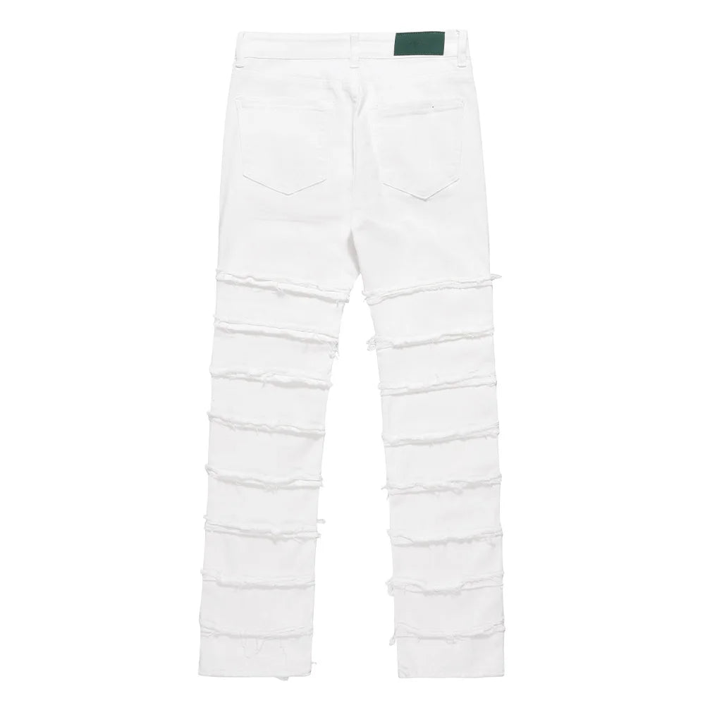 skinny punk jeans men distressed tassels denim pants streetwear harajuku hip hop jeans trousers hip hop y2k retro pant unique jeans style 2846