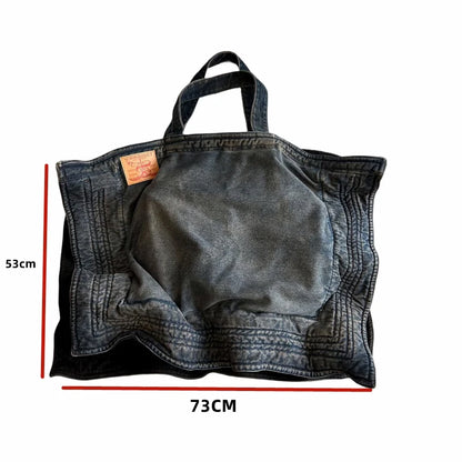 New 2024 Capacity Embroidered Project Messenger Strap Bag Men Women High Quality denimFunctional Shoulder Bags #787 Street King Limited