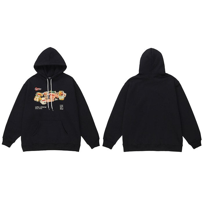 "Have A Nice Day" Unisex Men Women Streetwear Graphic Hoodie Daulet Apparel