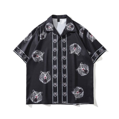 "Cuba Tiger" Unisex Men Women Streetwear Graphic Shirt Daulet Apparel