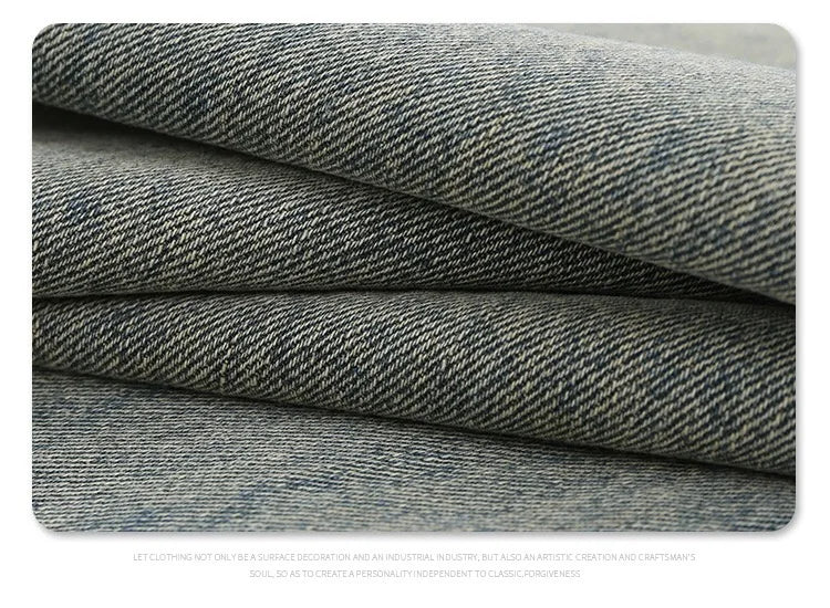 Autumn and winter new mud-dyed jeans Street King Limited