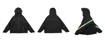 men hip hop streetwear jacket paisley zip up patchwork windbreaker cargo cotton padded coat hooded track jacket tactical outwear unique cargo style 4811