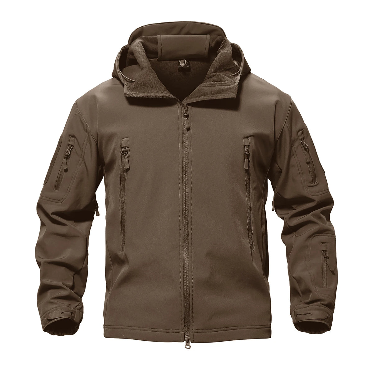 solid waterproof fleece lined jacket mens jacket softshell outwear coat windbreaker outdoor warm clothes with pockets unique default style 4525