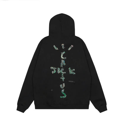 Front Pocket Cactus Jack Pullover Hooded Sudaderas Men and Women High Street Ropa Hombre Hoodies Oversized Loose Sweatshirts Street King Limited