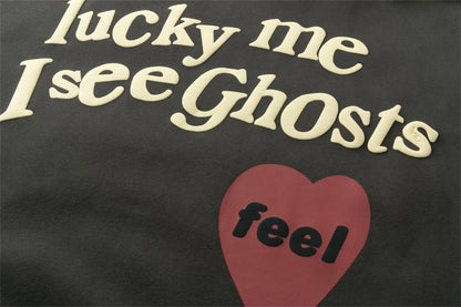 CPFM KANYE 1:1 Correct High Version Letter Heart Print High-Street Hip-Pop Cotton Loose Casual Hoodies Street King Limited