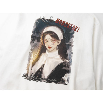 "Beauty Queen" Unisex Men Women Streetwear Graphic Hoodie Daulet Apparel