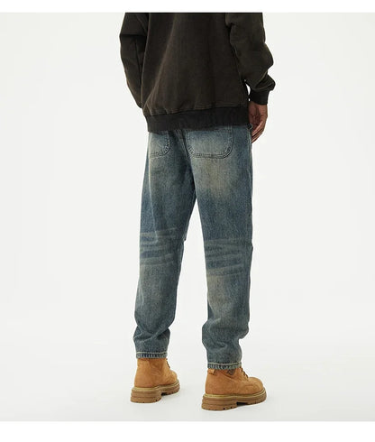 men streetwear fashion loose casual plus size denim harem jeans pant cityboy retro splice pocket cargo jeans trousers 40 38 unique cargo style 3066