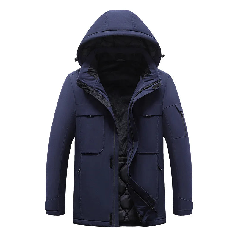 rainbowtouches heating jacket men winter electric heated clothes usb charging waterproof windbreaker heat outdoor skiing coat unique default style 5253
