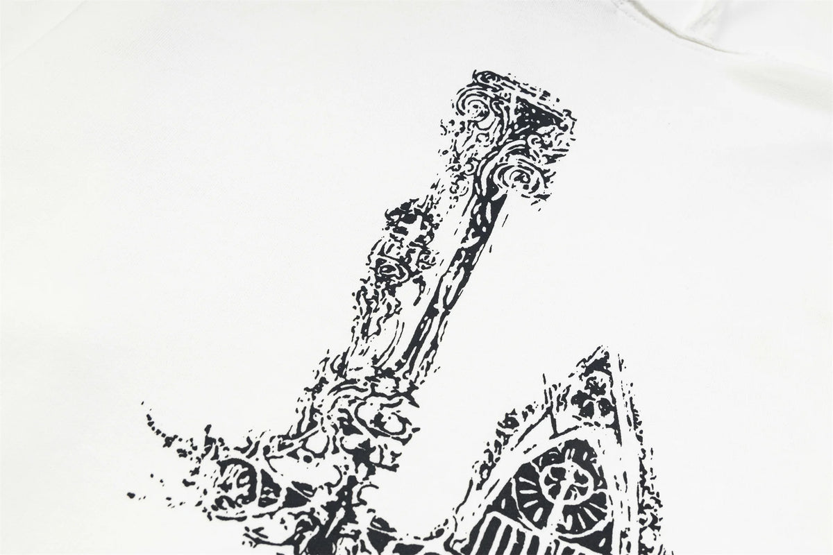 24ss THUG CLUB High-Street Dragon Print Cotton Casual Oversized Streetwear Hip-Pop Hoodies For Men Street King Limited