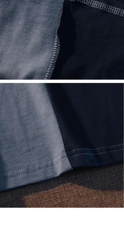 European and American color block polo shirts men short-sleeved T-shirts college style loose Korean style simple couple tops y2k Street King Limited