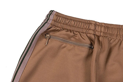 good quality brown motion casual pants men woman lovers trend side edge weaving embroidery drawstring loose trousers unique default style 4813