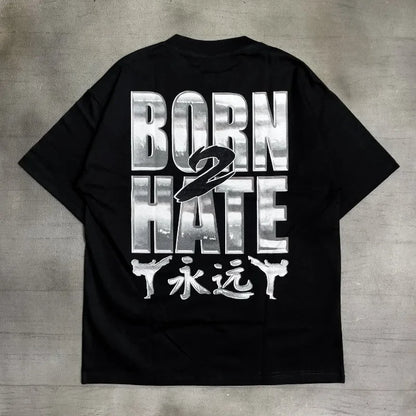 2024 Summer Fashion Trend Dragon Pattern Letter Printed Oversized T-shirt Men's Y2K Retro Casual Loose Short sleeved Shirt Street King Limited