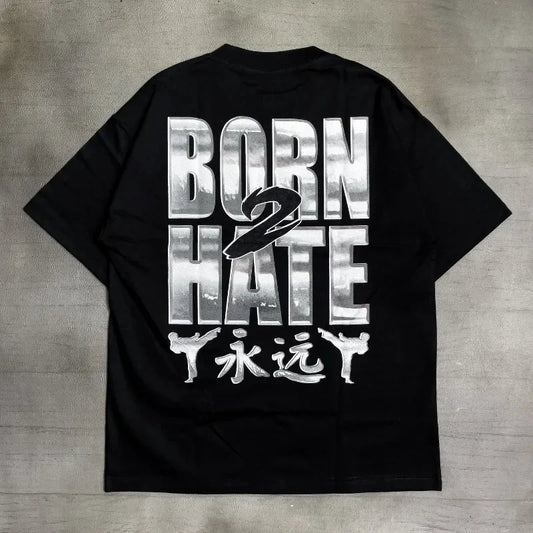 2024 Summer Fashion Trend Dragon Pattern Letter Printed Oversized T-shirt Men's Y2K Retro Casual Loose Short sleeved Shirt Street King Limited