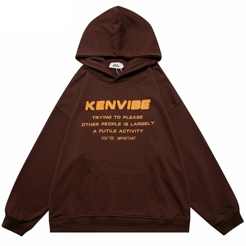 "Wrong Vibes" Unisex Men Women Streetwear Graphic Hoodie Daulet Apparel