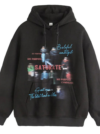 Skatercore Flame Bold Hoodie Layered Streetwear Staple