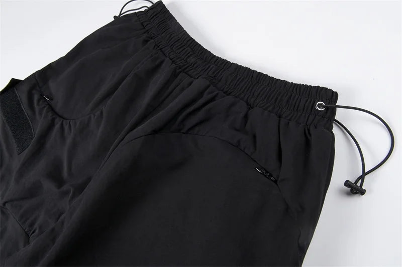 Whoisjacow High Quality 1:1 Men's Workwear hollowed out layered functional sports shorts Street King Limited