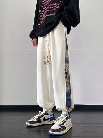 hip hop fashion anime printed sweatpants for men autumn casual corduroy baggy joggers pantalones hombre y2k streetwear trousers 1 unique joggers style 191