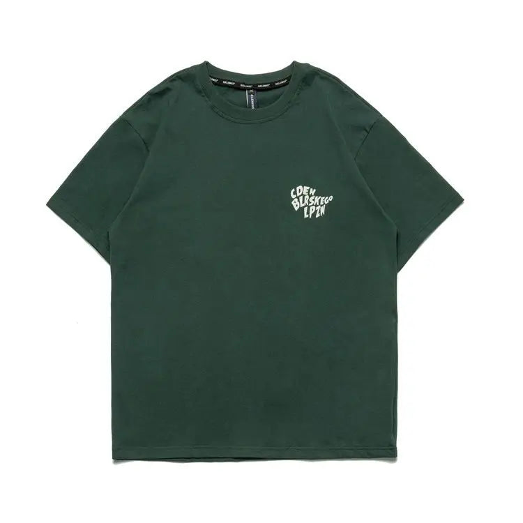 American trendy brand printed T-shirt for men summer new pure cotton couple T-shirt short-sleeved women's loose casual y2k tops Street King Limited