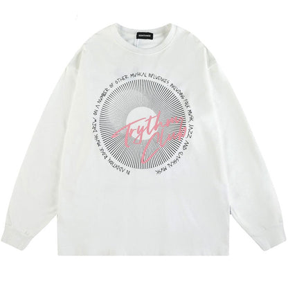 "Black Skies" Unisex Men Women Streetwear Graphic Sweatshirt Daulet Apparel