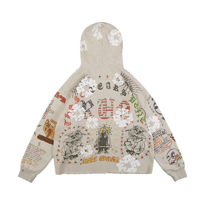 "Mr Saint" Unisex Men Women Streetwear Graphic Hoodie Daulet Apparel