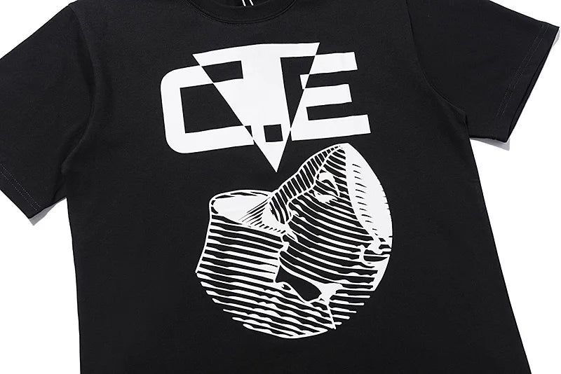High Quality CAVEMPT Tops Tee Phantom Letter Printing Classic All-match Men Woman Loose O-Neck Summer C.E T Shirt Street King Limited