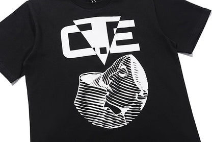 High Quality CAVEMPT Tops Tee Phantom Letter Printing Classic All-match Men Woman Loose O-Neck Summer C.E T Shirt Street King Limited