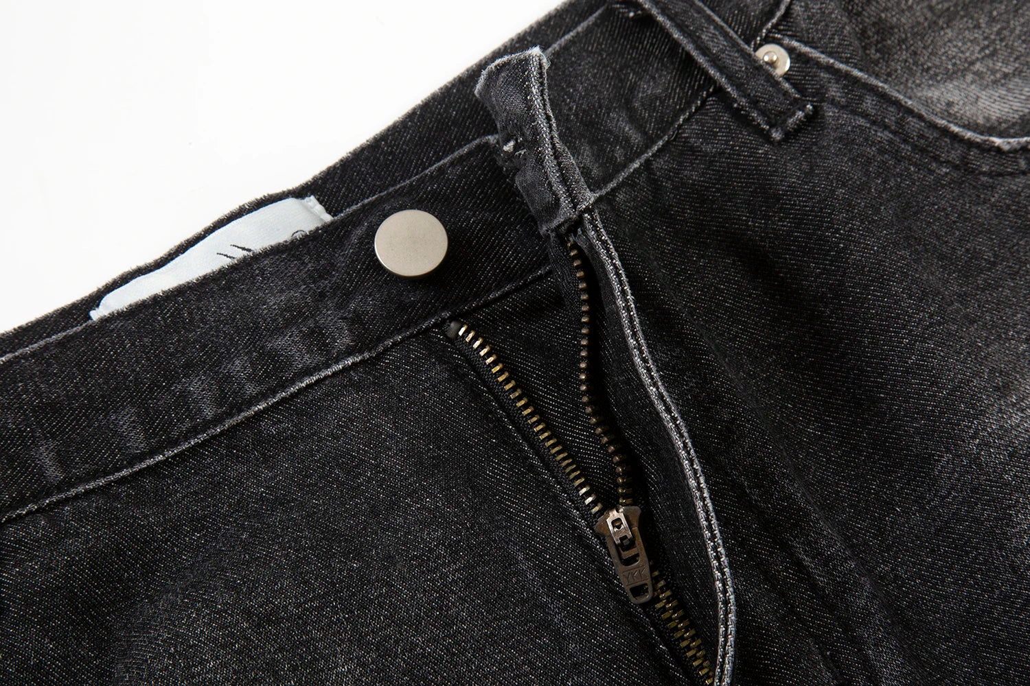 Hip Hop Washed Knee Hole Baggy Wide Leg Casual Jeans for Men Y2K Ripped Loose Distressed Denim Trousers Oversized Cargo Pants Street King Limited