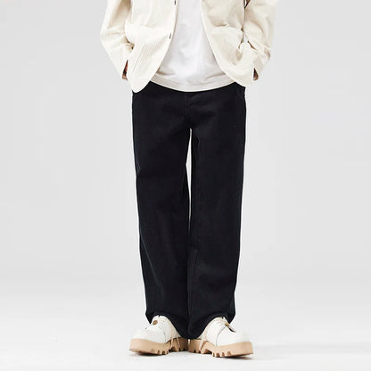 corduroy pants mens fashion loose casual straight large size wide leg baggy trousers office man commuter business corduroy pant unique default style 2070