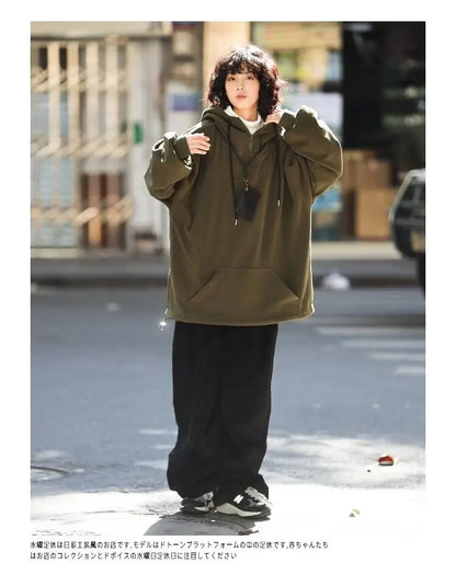 Men Women Winter Fleece Hoodies Korean Style Half Zipper Harajuku Hip Hop Hooded Sweatshirt Street Oversized Couple Pullovers Street King Limited