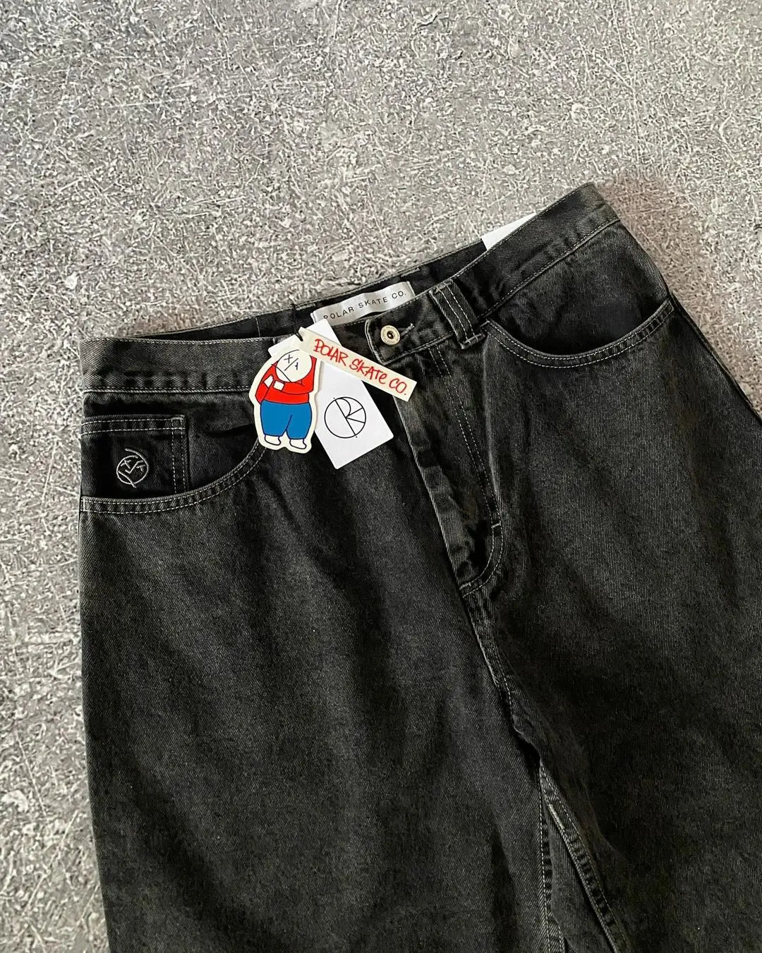 big boy embroidery graphic pants retro hiphop cartoon streetwear denim shorts y2k baggy jorts harajuku gym basketball shorts men urban skinny jeans