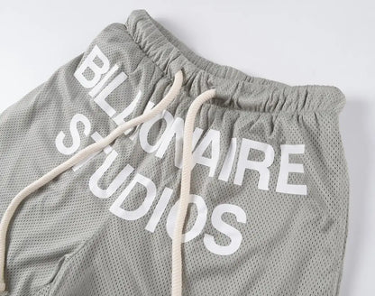 New 2023 Novelty High Comfortable Billionaire Embroidery Skateboard Street Cotton Casual Shorts Kanye Hip-hop Parkour #530 Street King Limited